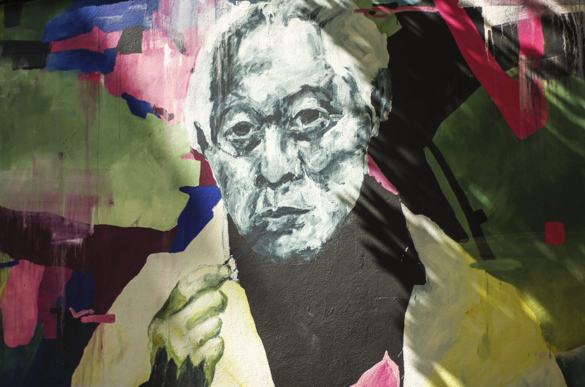 Fresque de Fred Calmets hommage à Zao Wou-Ki, Paris 14e